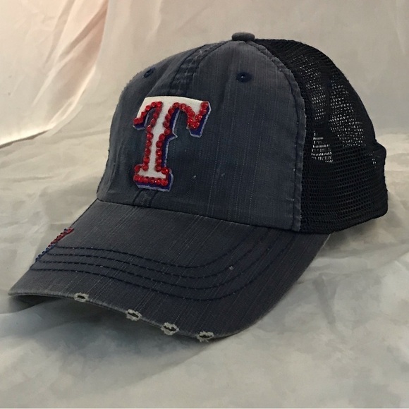 MLB Texas Ranger Women\'s Distressed Trucker Cap main image 10